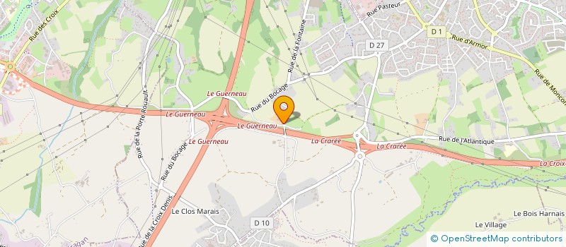 localisation de l'entreprise MADAME MARIE MEHEUST  TREGUEUX