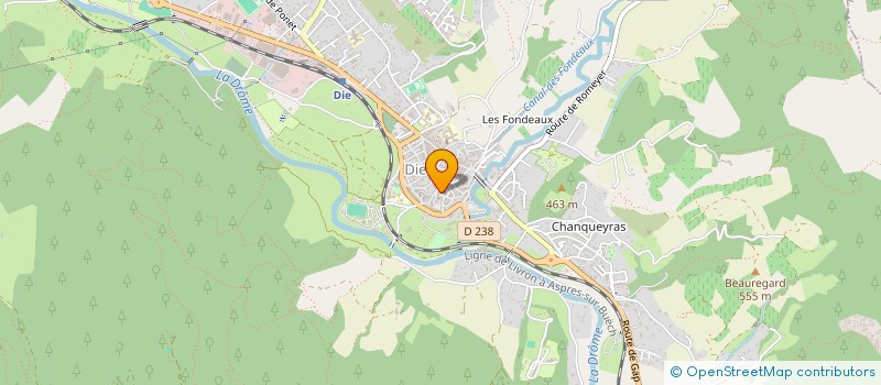 localisation de l'entreprise MADAME MARIE MELINON à DIE