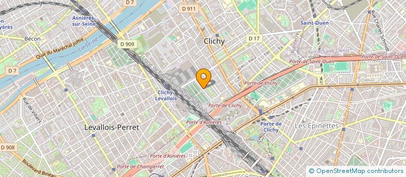 localisation de l'entreprise MADAME MARIE-MELODIE BELIN à CLICHY