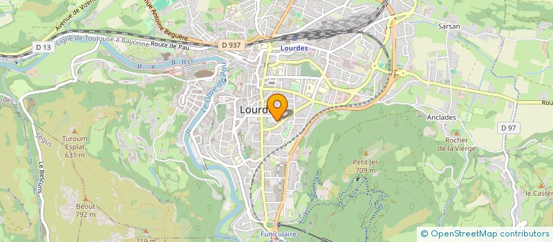 localisation de l'entreprise MADAME MARIE MEMBREDE  LOURDES