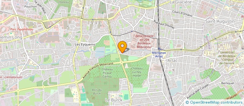 localisation de l'entreprise MADAME MARIE MENAND  MERIGNAC