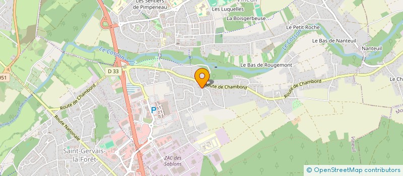 localisation de l'entreprise MADAME MARIE MENARD à VINEUIL