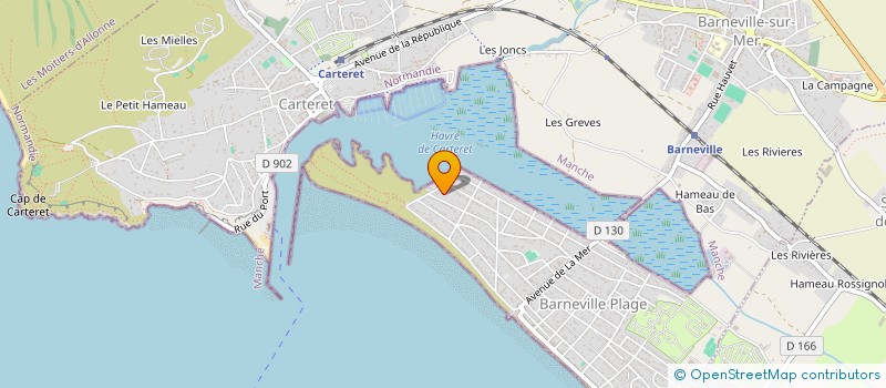 localisation de l'entreprise MADAME MARIE MENARD  BARNEVILLE-CARTERET