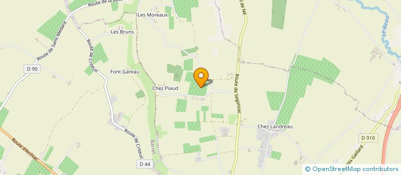 localisation de l'entreprise MADAME MARIE MENERET  LACHAISE