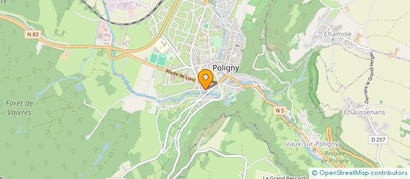 localisation de l'entreprise MADAME MARIE MENOUX  POLIGNY