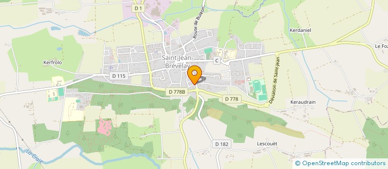 localisation de l'entreprise MADAME MARIE MERCADAL  SAINT-JEAN-BREVELAY