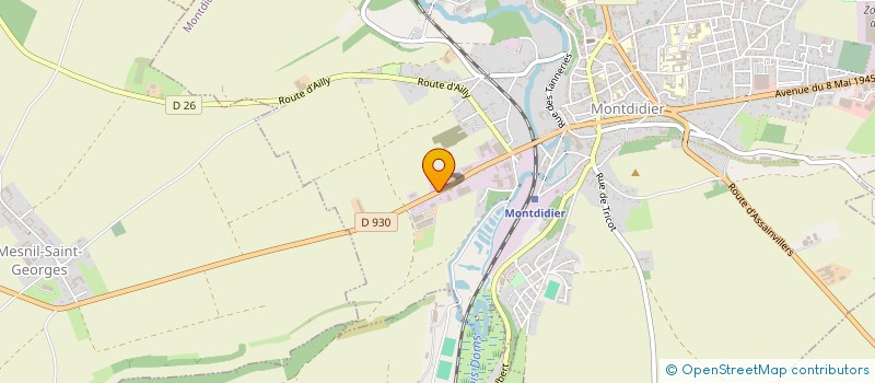 localisation de l'entreprise MADAME MARIE MERCIER  MONTDIDIER