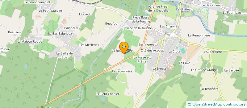 localisation de l'entreprise MADAME MARIE MERCIER  CHEILLE