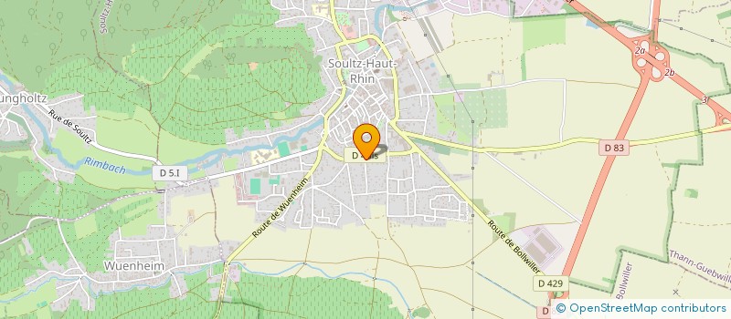 localisation de l'entreprise MADAME MARIE MERCIER à SOULTZ-HAUT-RHIN