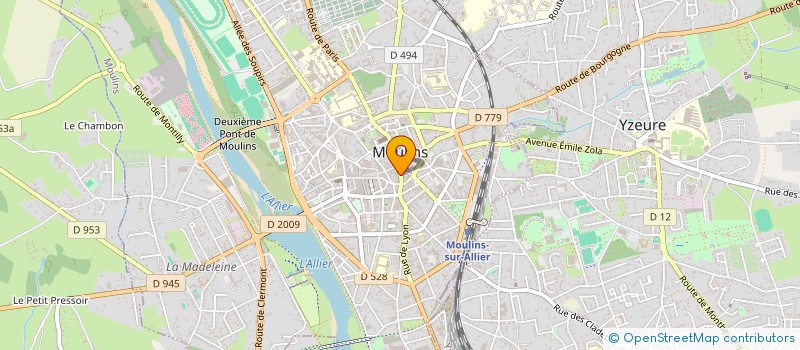 localisation de l'entreprise MADAME MARIE MERITET  MOULINS