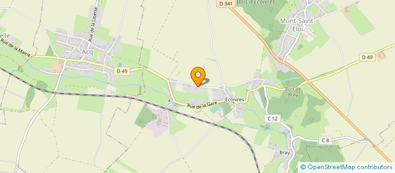 localisation de l'entreprise MADAME MARIE MERLIN  MONT-SAINT-ELOI