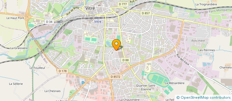 localisation de l'entreprise MADAME MARIE MERMOD  VITRE