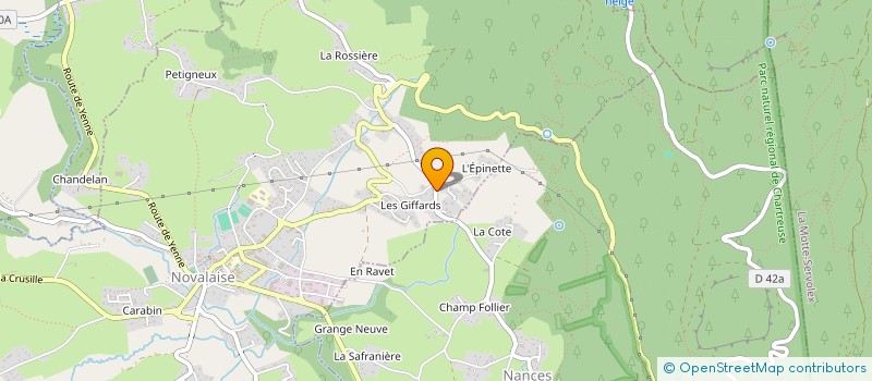 localisation de l'entreprise MADAME MARIE MERMOUD à NOVALAISE