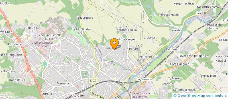 localisation de l'entreprise MADAME MARIE MESSAGER  PLOUEDERN