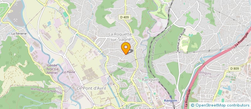localisation de l'entreprise MADAME MARIE MESSINA à LA ROQUETTE-SUR-SIAGNE