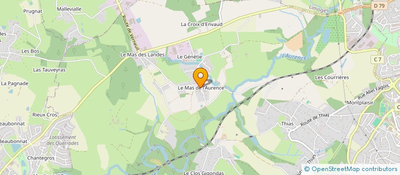 localisation de l'entreprise MADAME MARIE MESTRAUD à LIMOGES