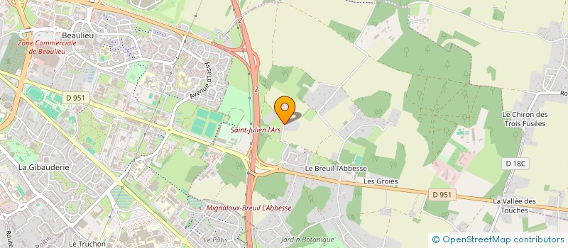 localisation de l'entreprise MADAME MARIE METAIS  MIGNALOUX-BEAUVOIR