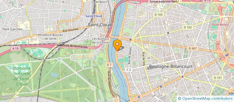 localisation de l'entreprise MADAME MARIE METAYER à BOULOGNE-BILLANCOURT