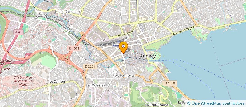 localisation de l'entreprise MADAME MARIE METTEAU à ANNECY