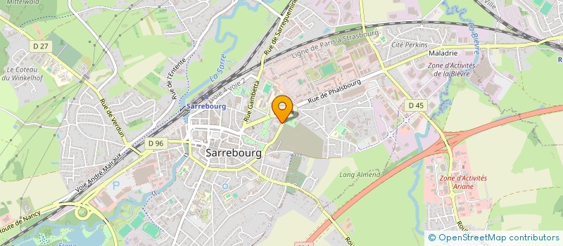 localisation de l'entreprise MADAME MARIE METZINGER  PHALSBOURG