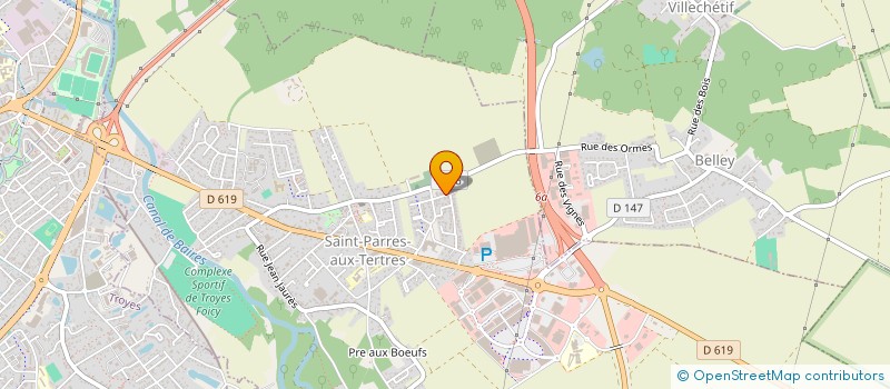 localisation de l'entreprise MADAME MARIE MEUNIER  SAINT-PARRES-AUX-TERTRES