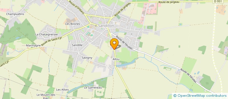 localisation de l'entreprise MADAME MARIE MEURGUES à SANDILLON