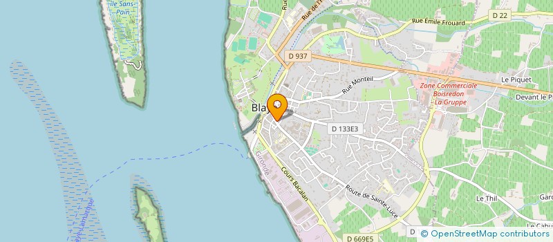 localisation de l'entreprise MADAME MARIE MEVEL à BLAYE