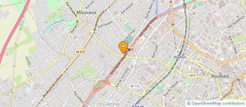 localisation de l'entreprise MADAME MARIE MEZRAG  TOURCOING