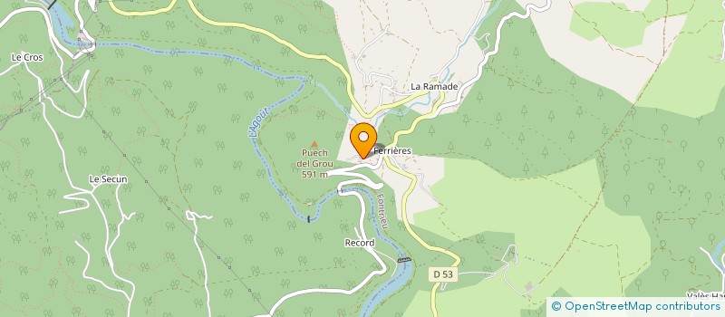 localisation de l'entreprise MADAME MARIE MIALHE  ESPERAUSSES