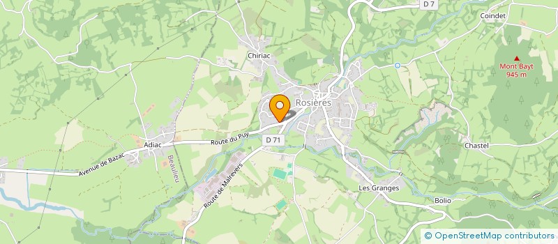 localisation de l'entreprise MADAME MARIE MIALON  ROSIERES