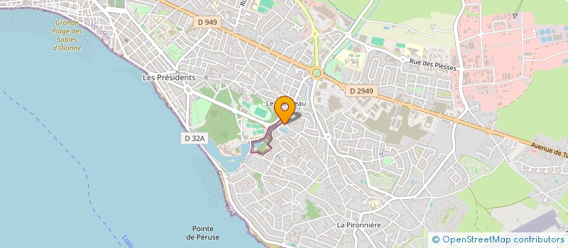 localisation de l'entreprise MADAME MARIE MICHALON  LES SABLES D'OLONNE