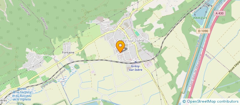 localisation de l'entreprise MADAME MARIE MICHAU  GRESY-SUR-ISERE