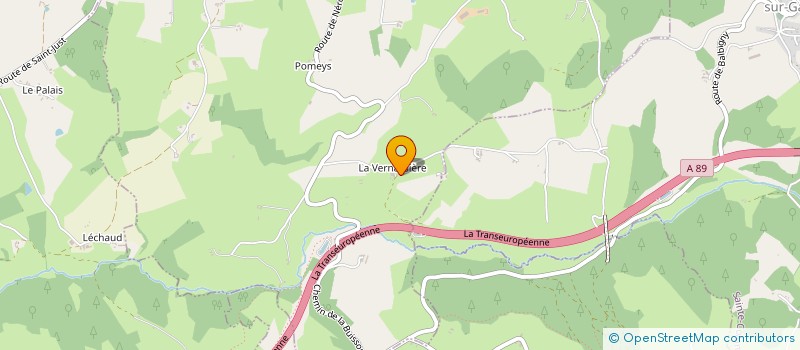 localisation de l'entreprise MADAME MARIE MICHAUD  SAINT-JUST-LA-PENDUE