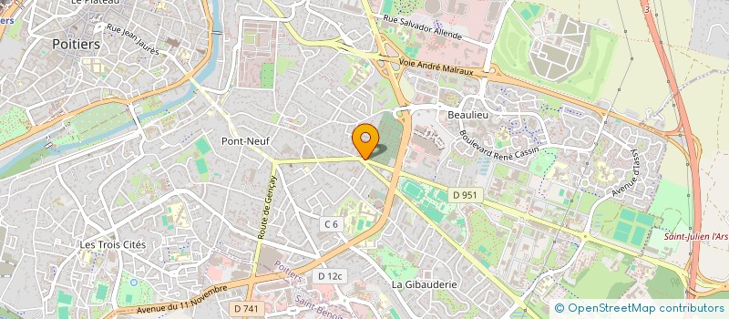 localisation de l'entreprise MADAME MARIE MICHAUD  POITIERS