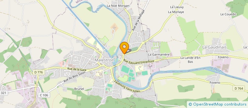 localisation de l'entreprise MADAME MARIE MICHEL  MALESTROIT