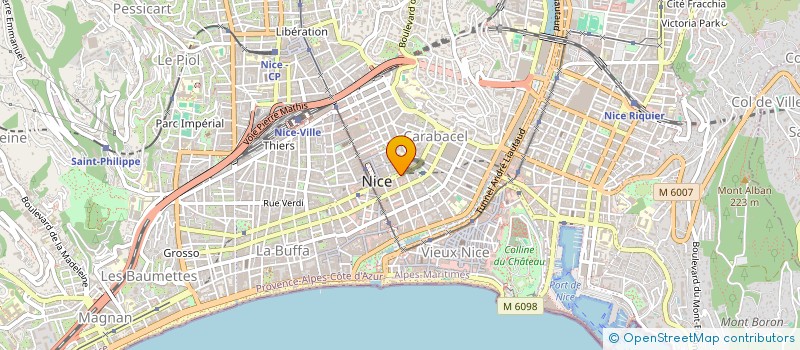 localisation de l'entreprise MADAME MARIE MICHEL à NICE