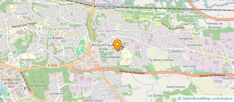 localisation de l'entreprise MADAME MARIE MICHEL  QUIMPER