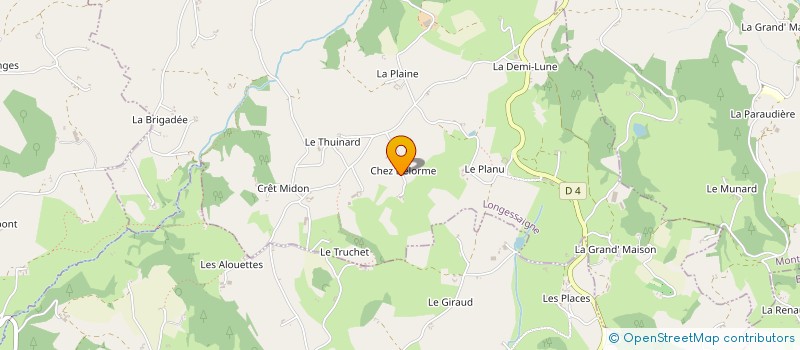 localisation de l'entreprise MADAME MARIE MICHEL à LONGESSAIGNE