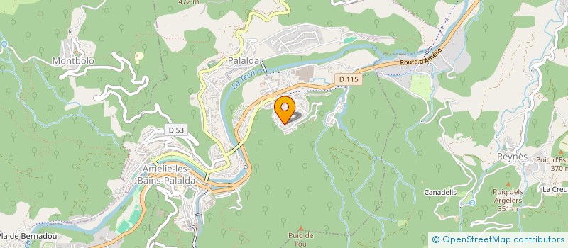 localisation de l'entreprise MADAME MARIE MICHEL  AMELIE-LES-BAINS-PALALDA