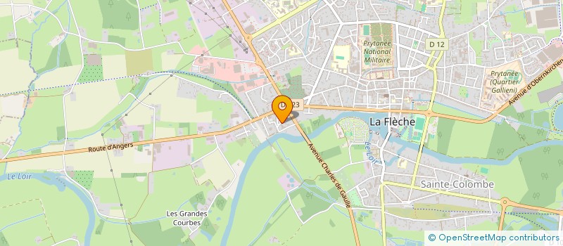 localisation de l'entreprise MADAME MARIE-MICHELLE REGNIER-VALFREY  LA FLECHE