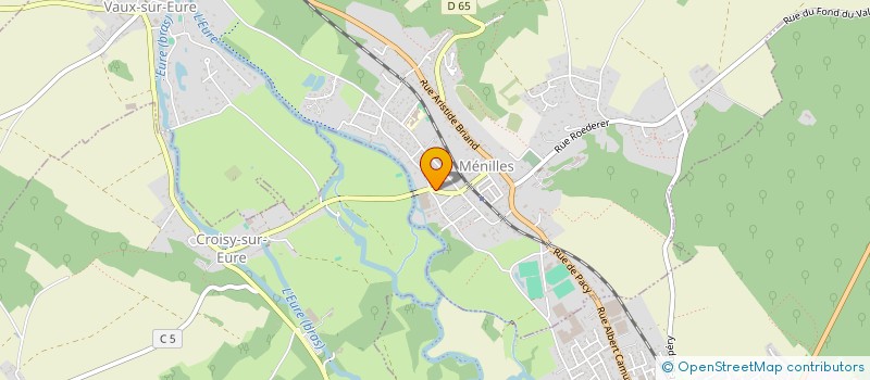 localisation de l'entreprise MADAME MARIE MICHON  MENILLES