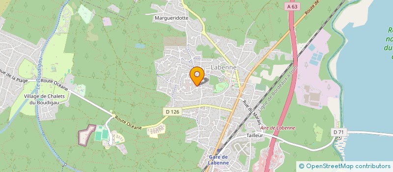 localisation de l'entreprise MADAME MARIE MICOULEAU à LABENNE