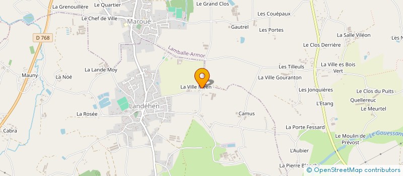 localisation de l'entreprise MADAME MARIE MIDDLETON TACCARD  LANDEHEN