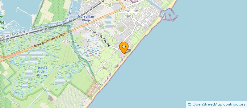 localisation de l'entreprise MADAME MARIE MIGEOT à MARSEILLAN