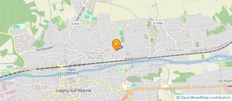 localisation de l'entreprise MADAME MARIE MIGNARD à THORIGNY-SUR-MARNE