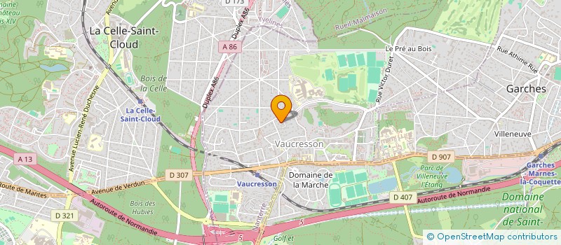 localisation de l'entreprise MADAME MARIE MIGNOT  VAUCRESSON