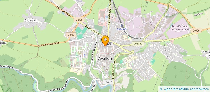 localisation de l'entreprise MADAME MARIE MILLECAMPS  AVALLON