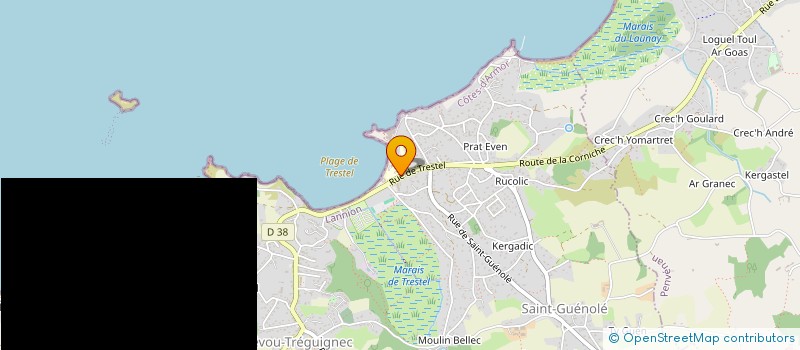 localisation de l'entreprise MADAME MARIE MILLET  TREVOU-TREGUIGNEC