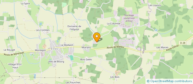 localisation de l'entreprise MADAME MARIE MINET  ATTIGNAT