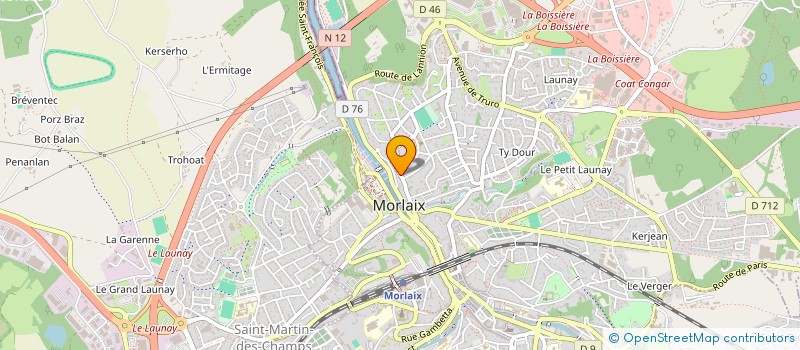 localisation de l'entreprise MADAME MARIE MINGAM  MORLAIX